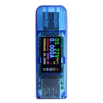 Цветной ЖК-дисплей USB 3.0 Измеритель напряжения, Вольтметр, Тестер заряда батареи, Мощность, Емкость, Ток