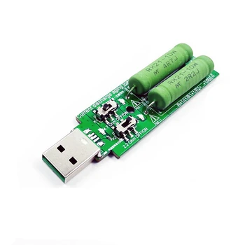 Цельнокроеный USB-Резистор Электронная Нагрузка С Регулируемым Переключателем 5V1A/2A/3A Емкость Аккумулятора Напряжение Тестер Сопротивления Разрядке