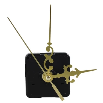 Часы своими руками, пластик + Текстура металла, Креативные Настенные часы, Ретро-механизм для настенных часов, Аксессуары золотого цвета
