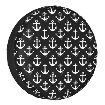 Черный, Белый, Морской Якорь, Покрышка для шин, Защита Запасного колеса Sailor, 14 