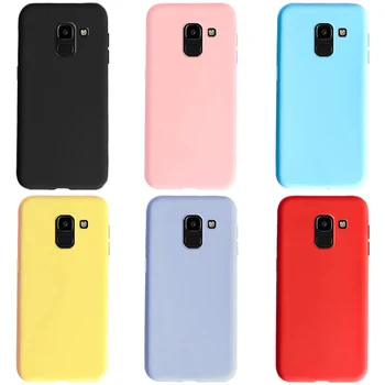 Чехол ярких цветов Для Samsung Galaxy J6 2018 Case J600 J600F Из Мягкого Силикона Для Samsung Galaxy J6 Plus 2018 J610F Case Cover