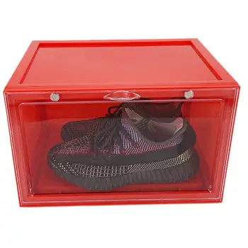 Шкаф для демонстрации обуви Магнитный Переключатель Изысканный Органайзер для обуви Коробка для сбора обуви Баскетбольный шкаф для обуви Прозрачная Коробка для обуви