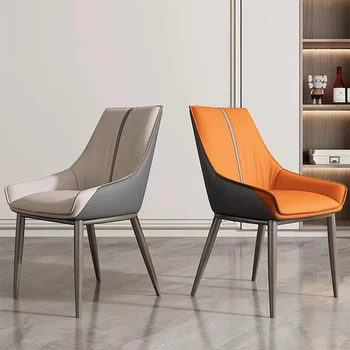 Эргономичные обеденные стулья в скандинавском стиле, роскошные обеденные стулья для ресторана из искусственной кожи, Балкон, Банкетный зал Sillas Comedor Furniture BL50CY