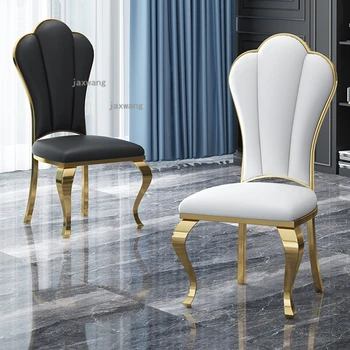 дизайнерские обеденные стулья со спинками, акцент в гостиной, изготовленное на заказ кожаное кресло для приема гостей, Современная мебель для дома sillas de comedor HY