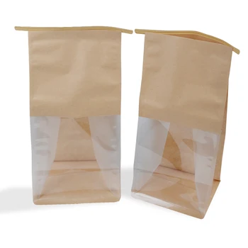 индивидуальный дизайн, Биоразлагаемый пищевой Крафт-хлеб, печенье на вынос, Одноразовый бумажный пакет