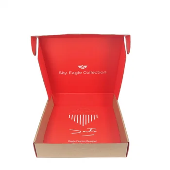 индивидуальный дизайн Индивидуальные Цветные почтовые коробки из гофрированного картона Прочная упаковка для одежды Почтовые транспортные коробки для одежды