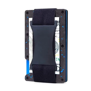 минималистичный тонкий кошелек с RFID-блокировкой и зажимом для денег для мужчин и женщин, отличный подарок для папы Мужа