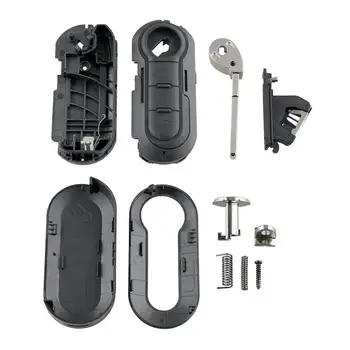 подходит для GRANDE PUNTO 500 BRAVO DUCATO PANDA, 3-кнопочный брелок, чехол для пульта дистанционного управления, 3-клавишный чехол для ключей, защита для ключей